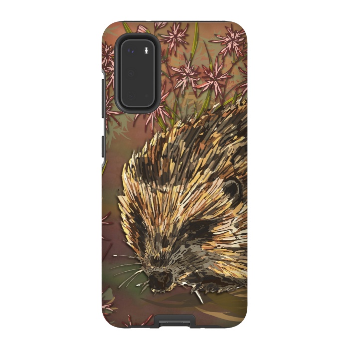Galaxy S20 StrongFit Sweet Hedgehog by Lotti Brown