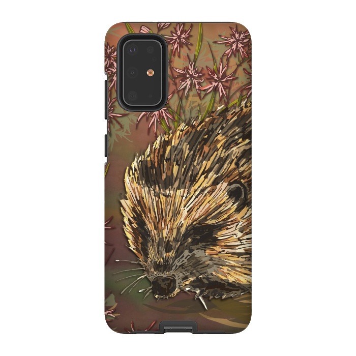 Galaxy S20 Plus StrongFit Sweet Hedgehog by Lotti Brown