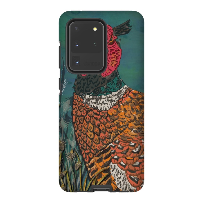 Galaxy S20 Ultra StrongFit Funny Pheasant by Lotti Brown