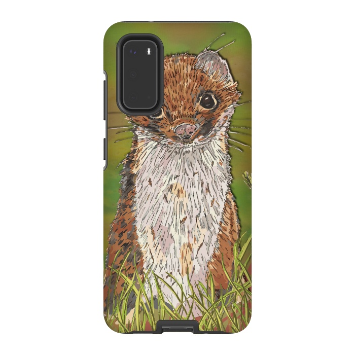 Galaxy S20 StrongFit Summer Stoat by Lotti Brown
