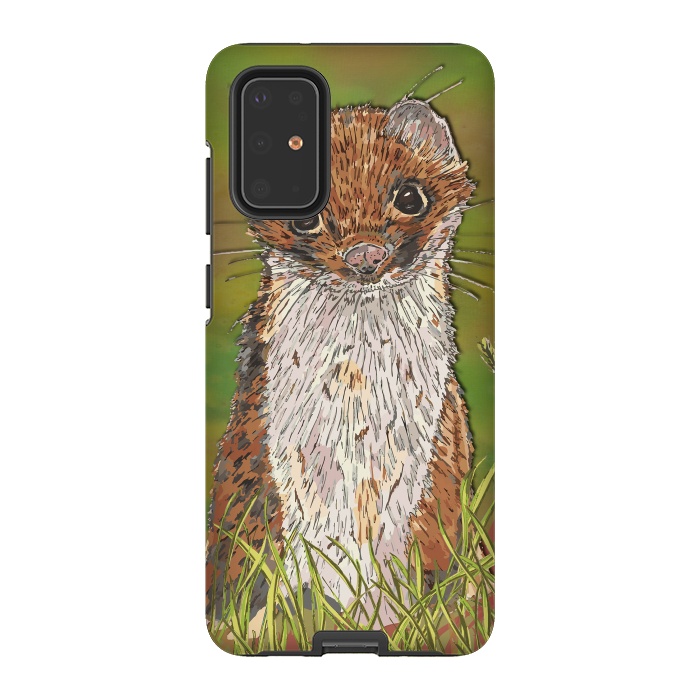 Galaxy S20 Plus StrongFit Summer Stoat by Lotti Brown