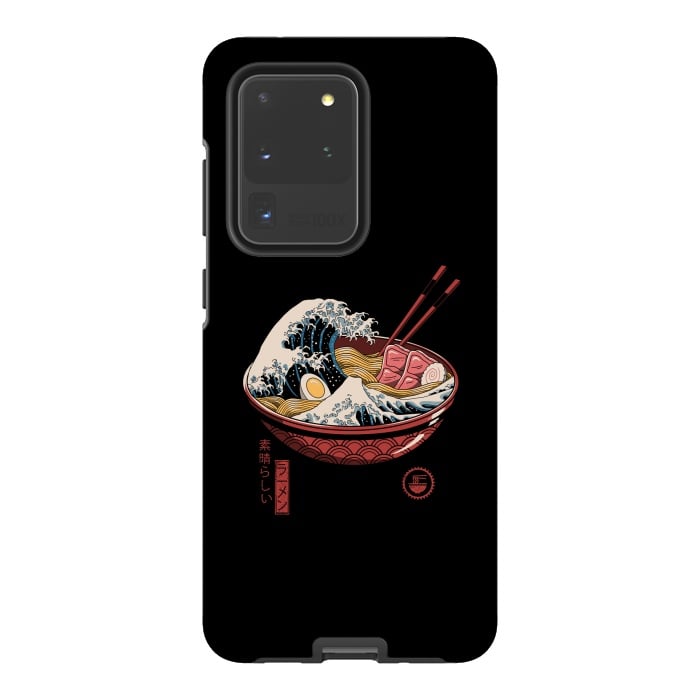 Galaxy S20 Ultra StrongFit Great Ramen Wave by Vincent Patrick Trinidad