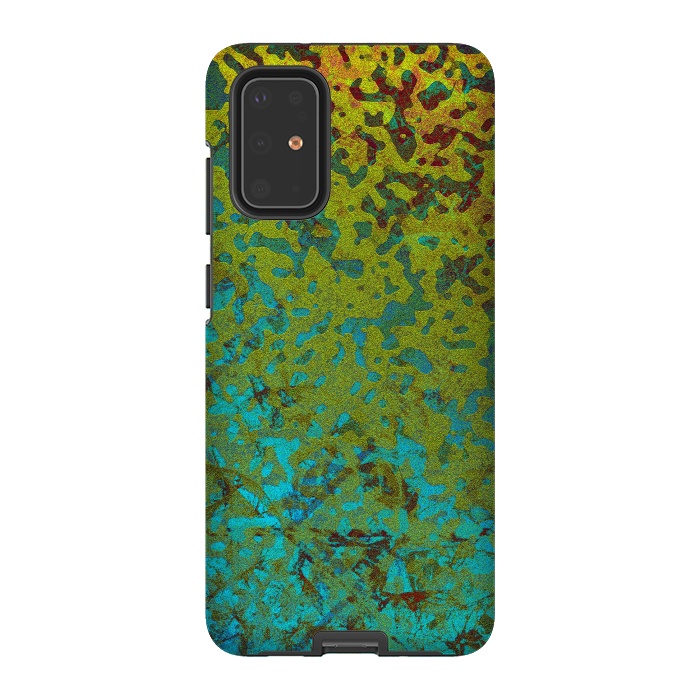 Galaxy S20 Plus StrongFit Colorful Corroded Background G292 by Medusa GraphicArt