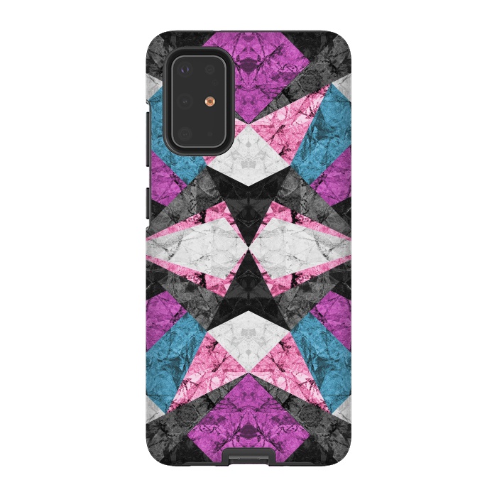 Galaxy S20 Plus StrongFit Marble Geometric Background G438 by Medusa GraphicArt