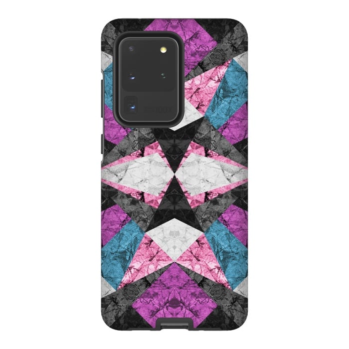 Galaxy S20 Ultra StrongFit Marble Geometric Background G438 by Medusa GraphicArt