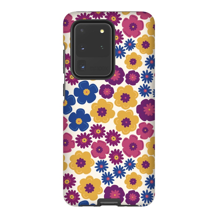 Galaxy S20 Ultra StrongFit Pop Floral by TracyLucy Designs