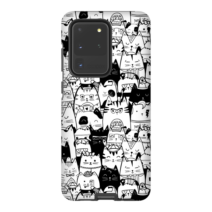 Galaxy S20 Ultra StrongFit Itty Bitty Kitty Committee by Noonday Design