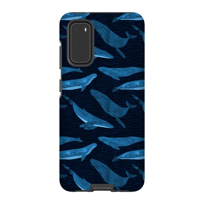 Galaxy S20 StrongFit Whales in the Deep by Noonday Design