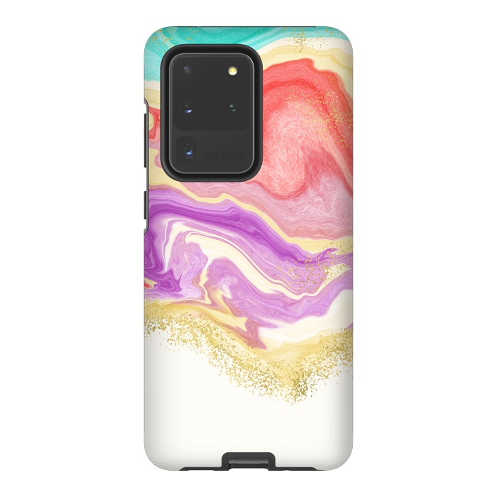Galaxy S20 Ultra StrongFit Colorful Marble by Noonday Design