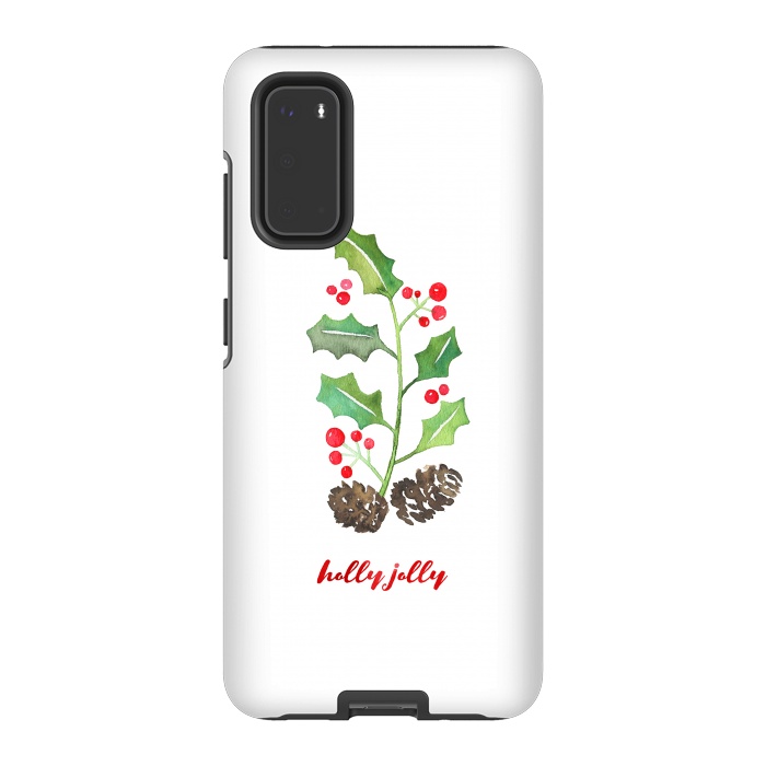 Galaxy S20 StrongFit Holly Jolly by Noonday Design