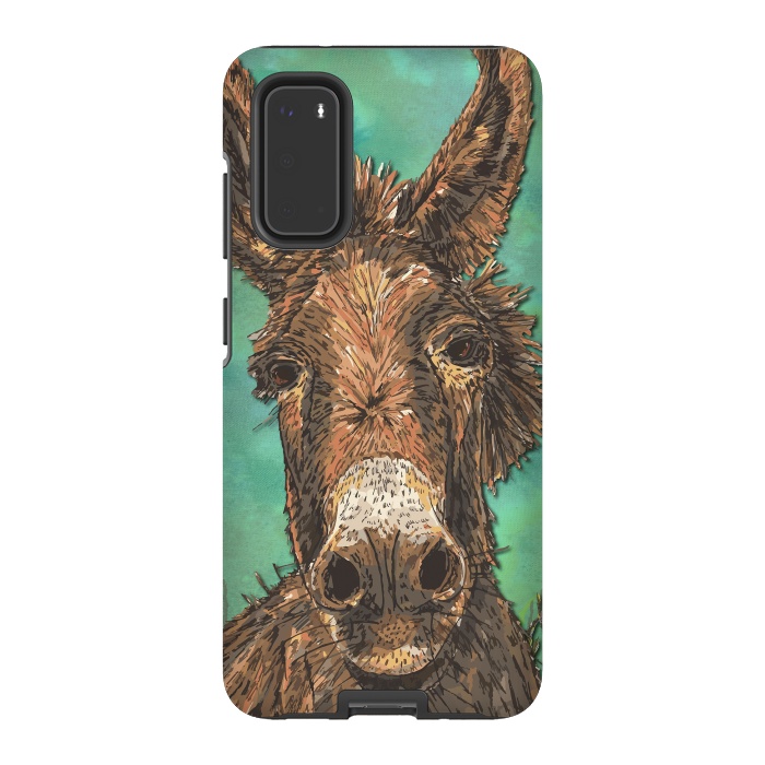 Galaxy S20 StrongFit Little Brown Donkey by Lotti Brown