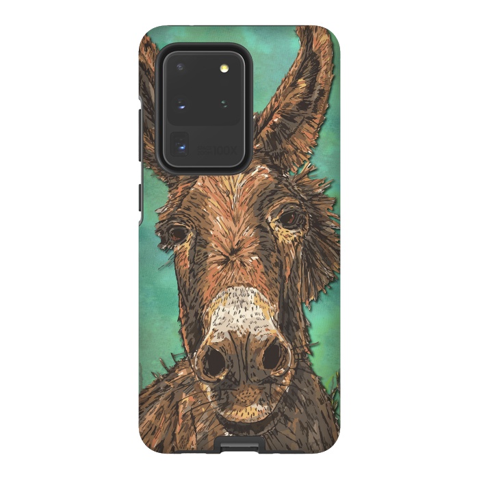 Galaxy S20 Ultra StrongFit Little Brown Donkey by Lotti Brown