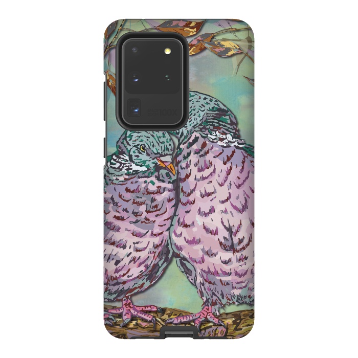 Galaxy S20 Ultra StrongFit Loving Ring Doves by Lotti Brown