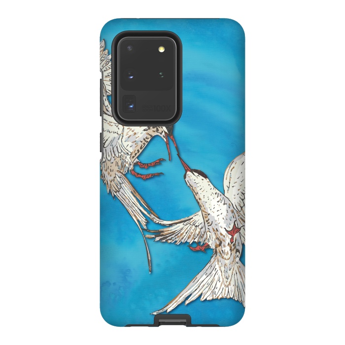 Galaxy S20 Ultra StrongFit Arctic Terns by Lotti Brown