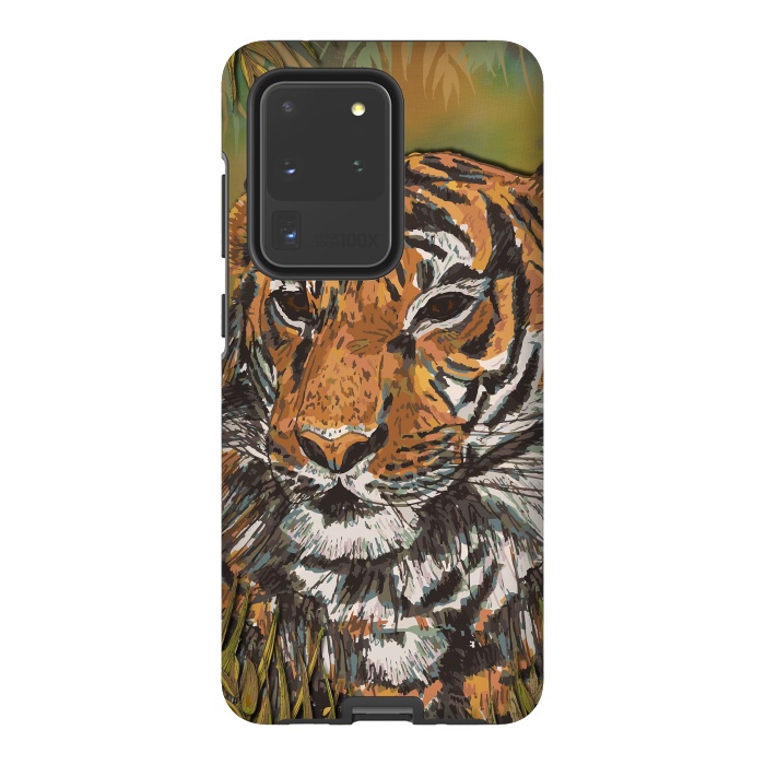 Galaxy S20 Ultra StrongFit Tiger by Lotti Brown