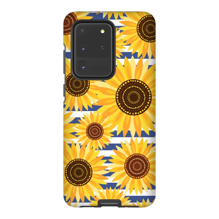 Galaxy S20 Ultra StrongFit Sunflowers by Laura Grant