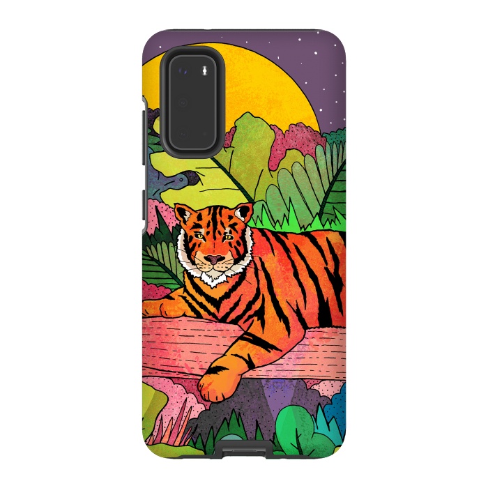 Galaxy S20 StrongFit Spring Tiger by Steve Wade (Swade)