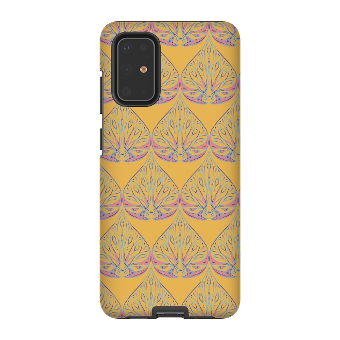 Galaxy S20 Plus StrongFit Art Deco - Yellow by Lotti Brown