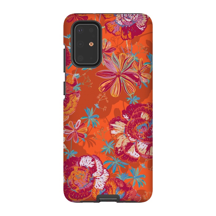Galaxy S20 Plus StrongFit Carnation Carnival by Lotti Brown