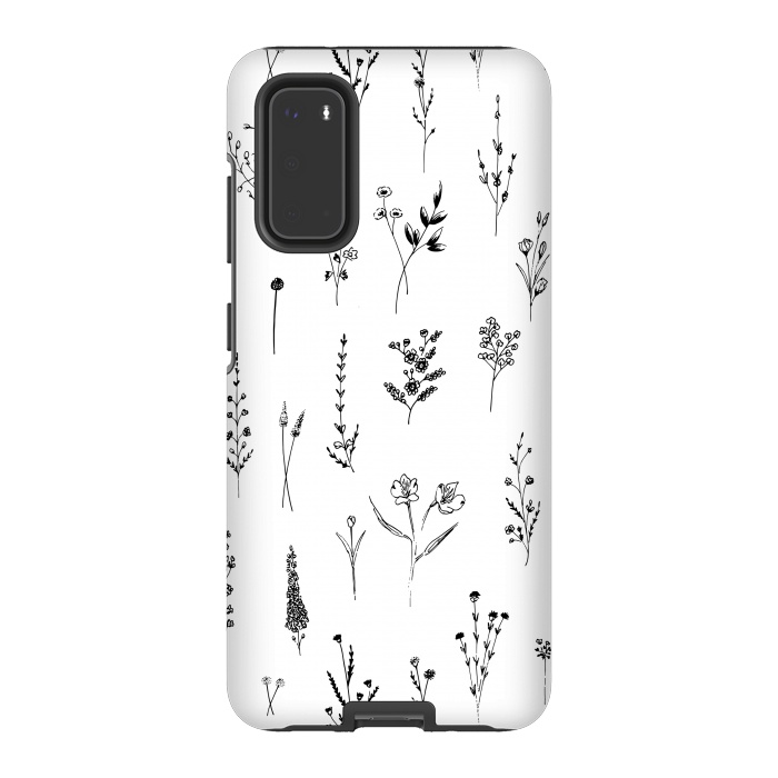 Galaxy S20 StrongFit Wildflowers by Anis Illustration