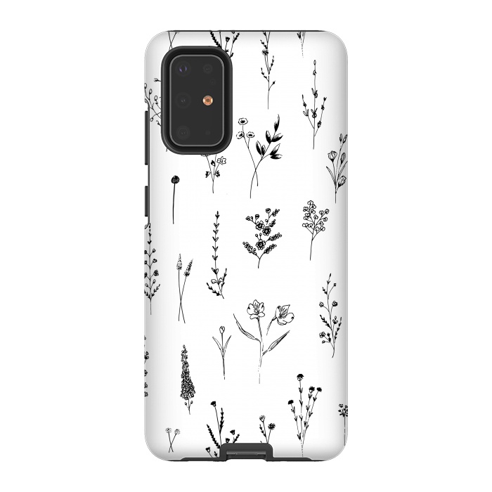 Galaxy S20 Plus StrongFit Wildflowers by Anis Illustration