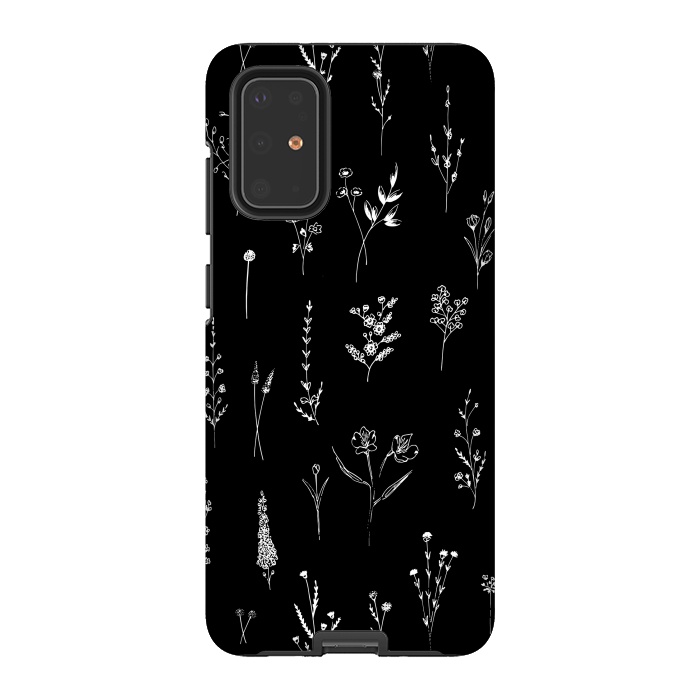 Galaxy S20 Plus StrongFit Wildflowers Pattern by Anis Illustration