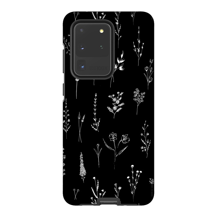 Galaxy S20 Ultra StrongFit Wildflowers Pattern by Anis Illustration