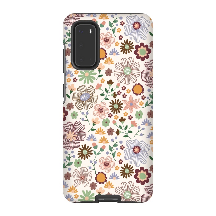 Galaxy S20 StrongFit Autumn Wild Bloom by TracyLucy Designs