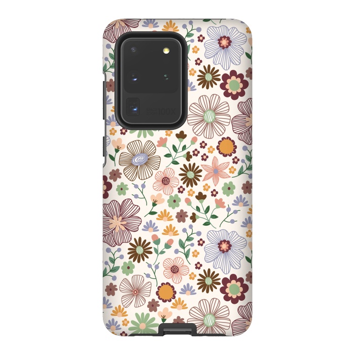 Galaxy S20 Ultra StrongFit Autumn Wild Bloom by TracyLucy Designs
