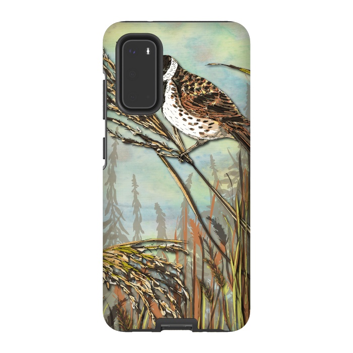Galaxy S20 StrongFit Reedbunting by Lotti Brown