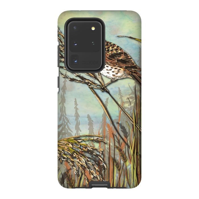 Galaxy S20 Ultra StrongFit Reedbunting by Lotti Brown