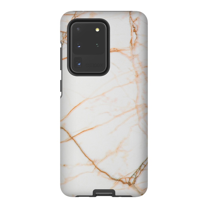 Galaxy S20 Ultra StrongFit Gold marble by Winston