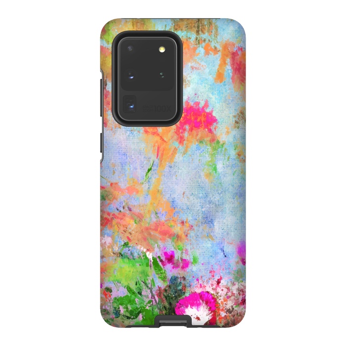 Galaxy S20 Ultra StrongFit Abstract flowers by Winston