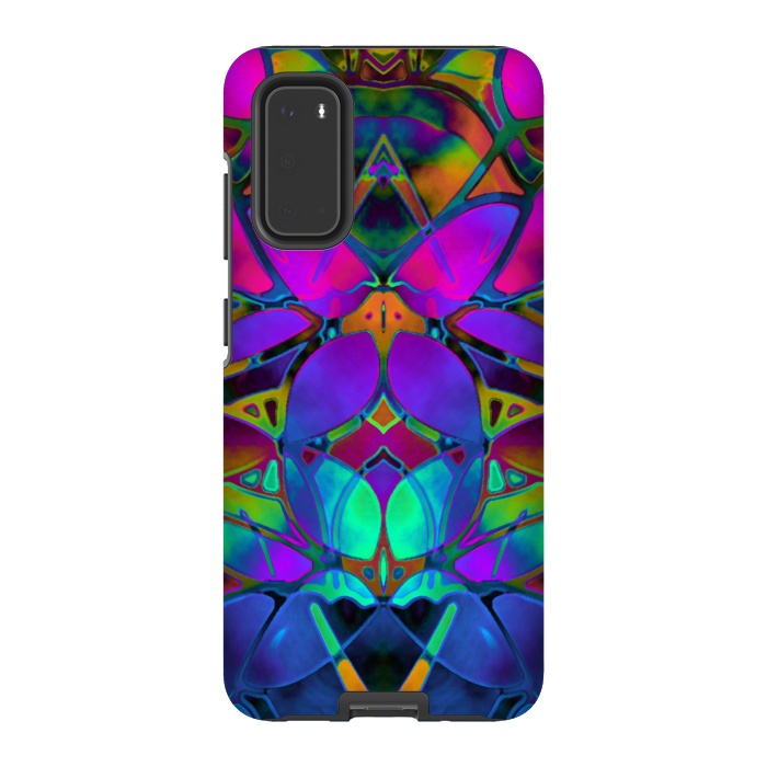 Galaxy S20 StrongFit Floral Fractal Art G308 by Medusa GraphicArt