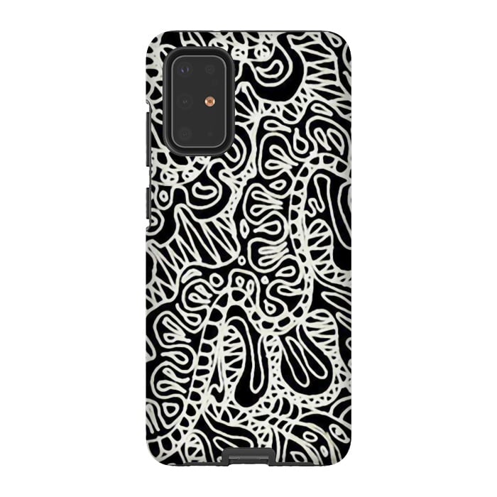 Galaxy S20 Plus StrongFit Doodle Ethnic Style G361 by Medusa GraphicArt