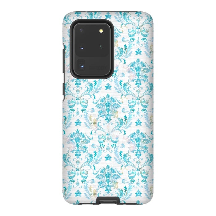 Galaxy S20 Ultra StrongFit Demure Damask by gingerlique