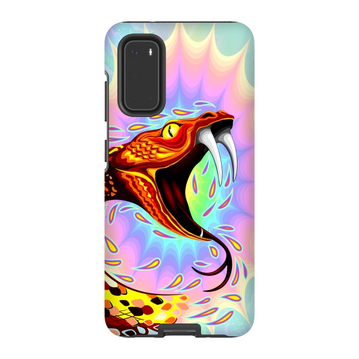 Galaxy S20 StrongFit Snake Attack Psychedelic Art by BluedarkArt