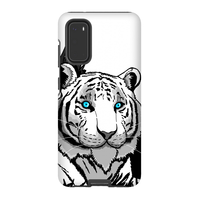 Galaxy S20 StrongFit The white tiger by Steve Wade (Swade)