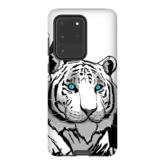 Galaxy S20 Ultra StrongFit The white tiger by Steve Wade (Swade)