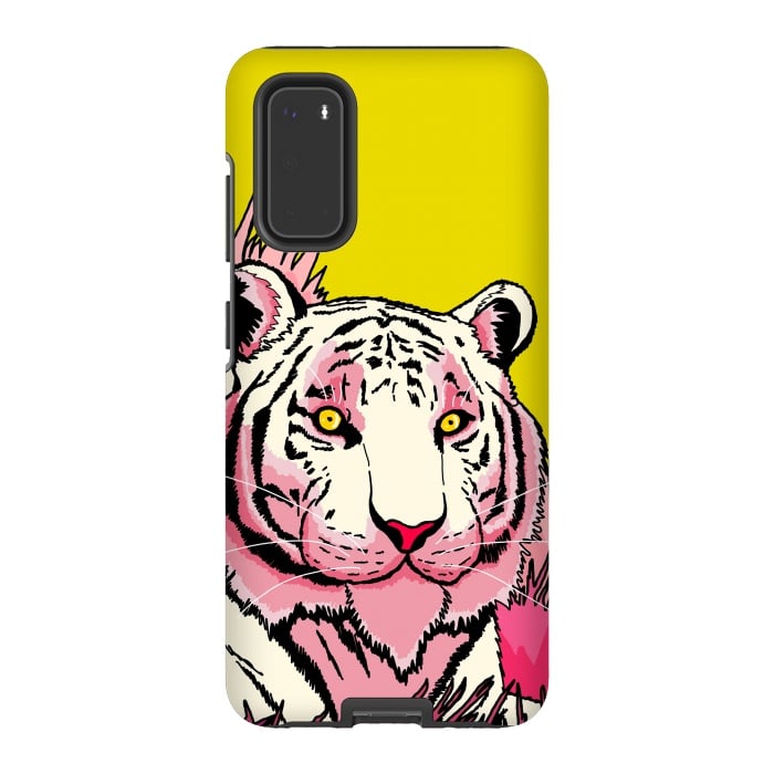 Galaxy S20 StrongFit The pink tone tiger by Steve Wade (Swade)