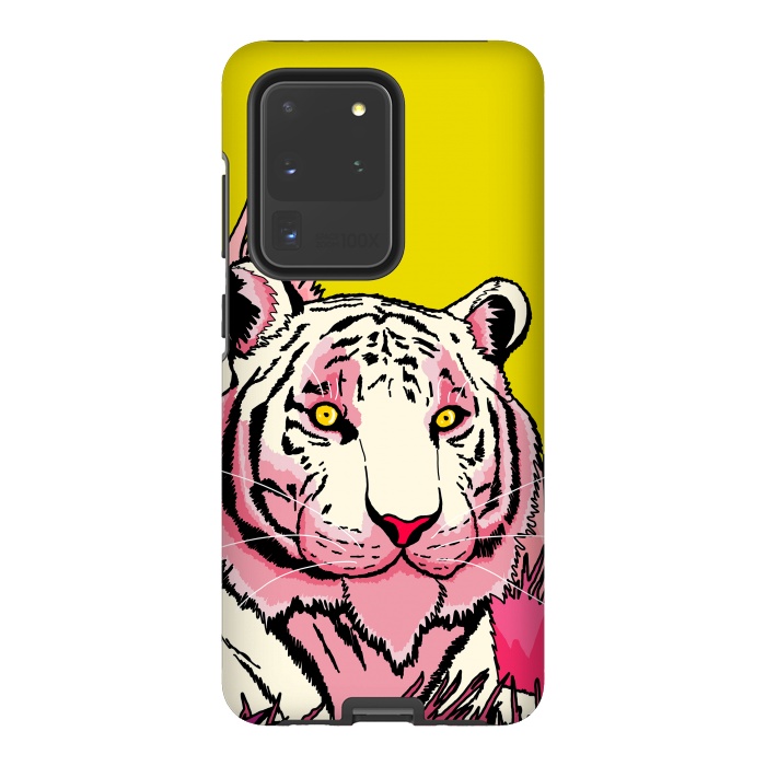 Galaxy S20 Ultra StrongFit The pink tone tiger by Steve Wade (Swade)