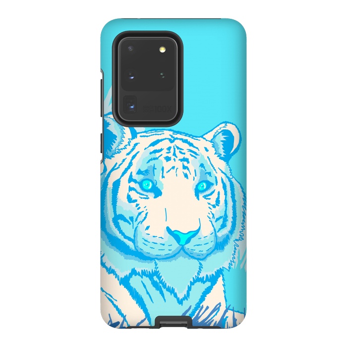 Galaxy S20 Ultra StrongFit The blue tiger by Steve Wade (Swade)