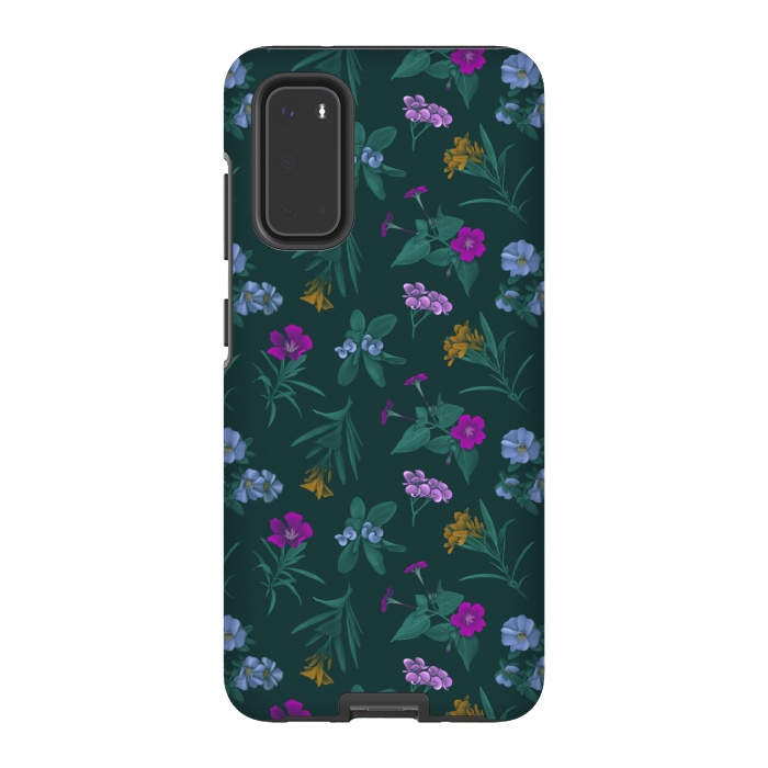 Galaxy S20 StrongFit Tropical Flowers by Tishya Oedit