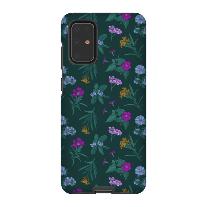 Galaxy S20 Plus StrongFit Tropical Flowers by Tishya Oedit