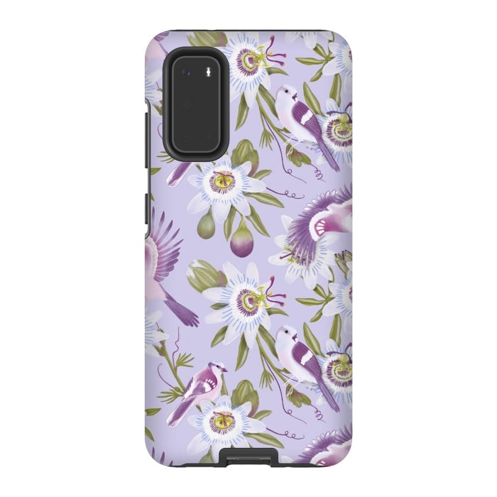 Galaxy S20 StrongFit Passion Flowers by Tishya Oedit