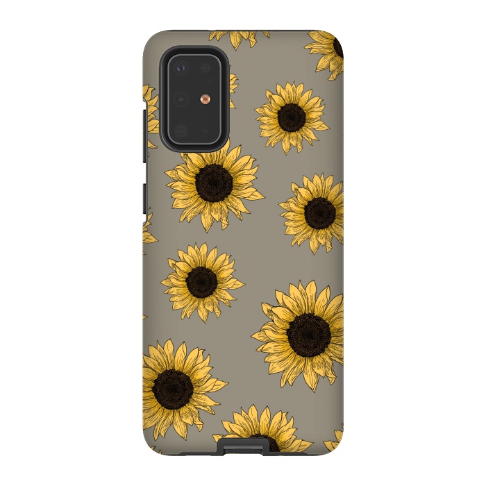 Galaxy S20 Plus StrongFit Sunflowers by Jms