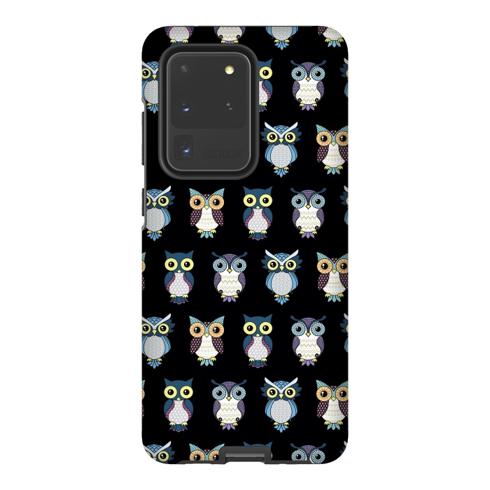 Galaxy S20 Ultra StrongFit Owls pattern by Laura Nagel