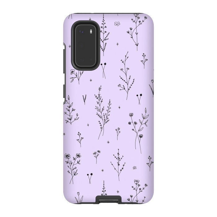 Galaxy S20 StrongFit Magic Wildflowers by Anis Illustration