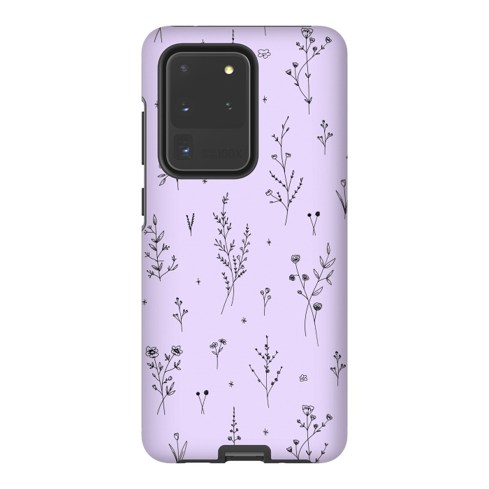 Galaxy S20 Ultra StrongFit Magic Wildflowers by Anis Illustration