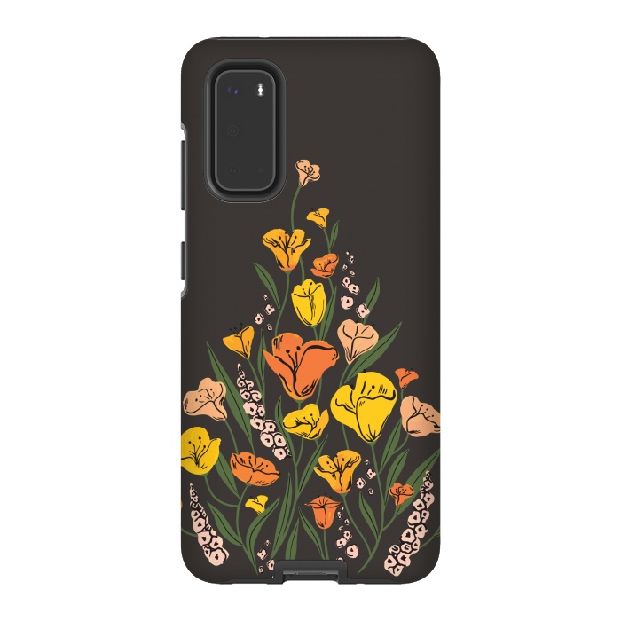 Galaxy S20 StrongFit Wild Poppies by Melissa Lee